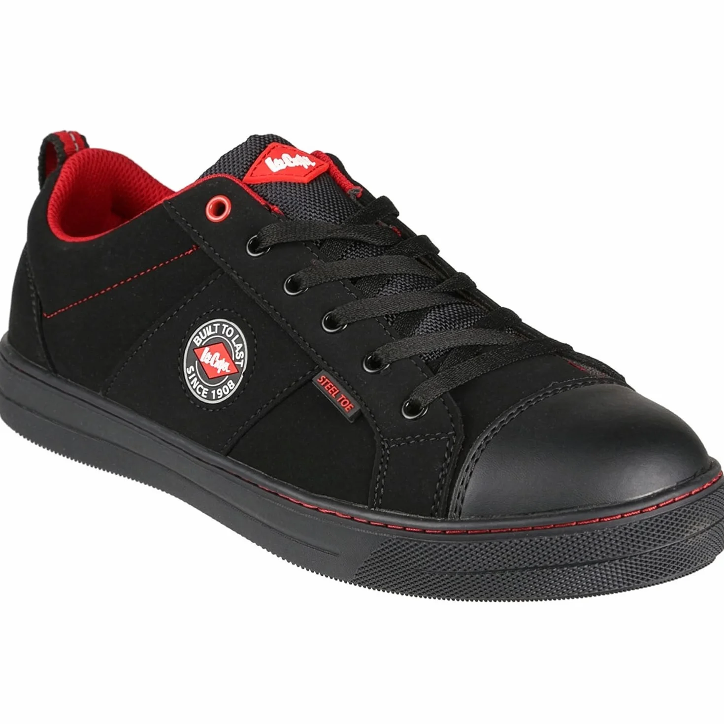 Lee Cooper LCSHOE054 Workwear SB/SRA, Botte de Baseball rétro, Botte de sécurité Unisexe au Design Moderne, Chaussure de sécurité pour Le Travail