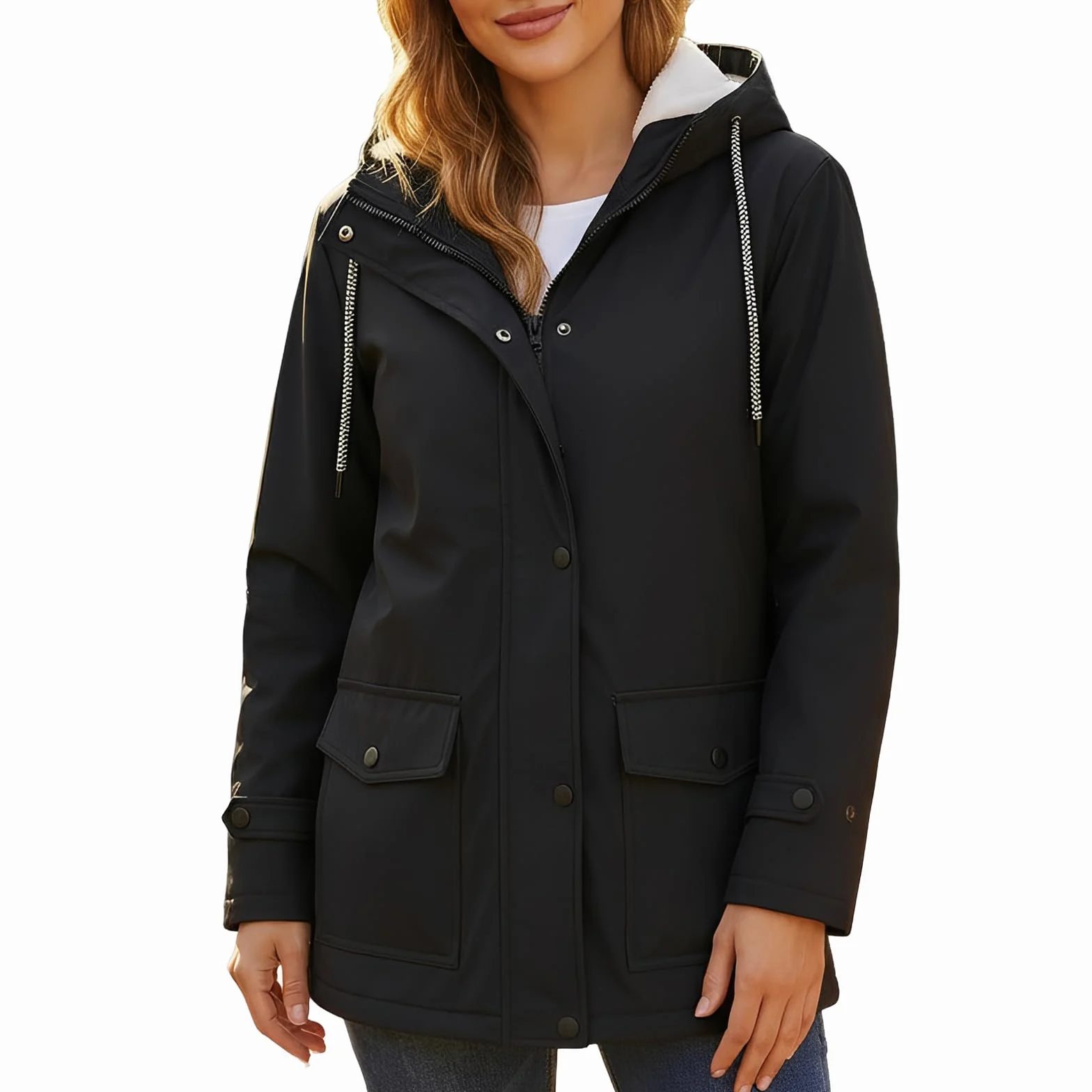 Femmes en plein air imperméable vestes Softshell veste à capuchon Windbreak imperméable pour l'automne hiver