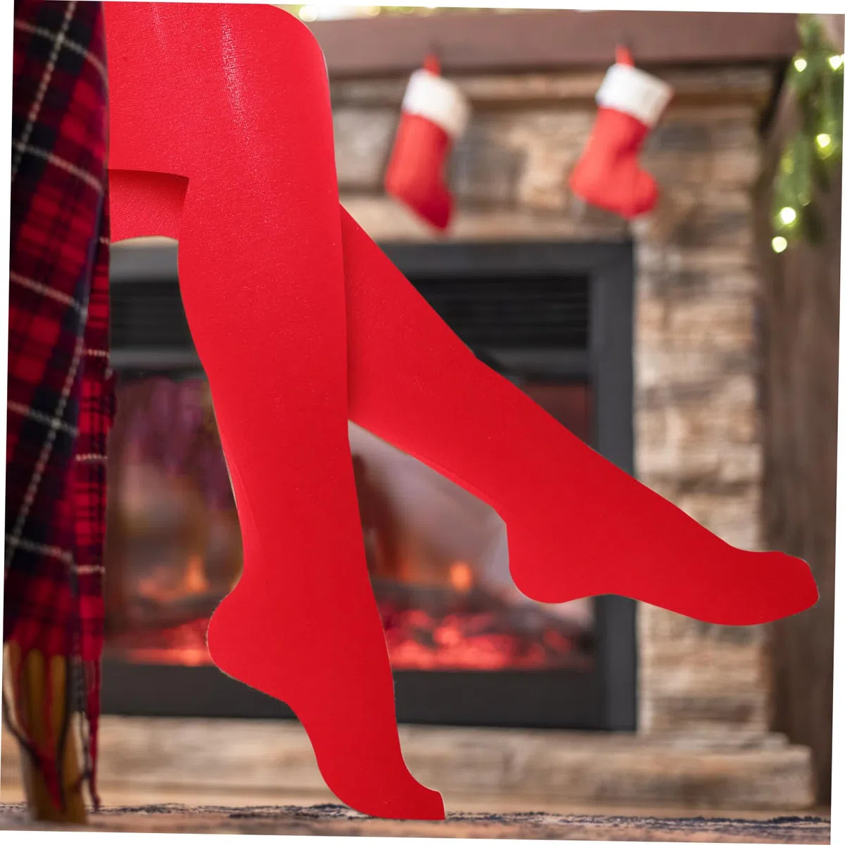 BESPORTBLE Chaussettes Hautes Décoratives Pour Fille Bas De Noël Chaussettes Longues Festives