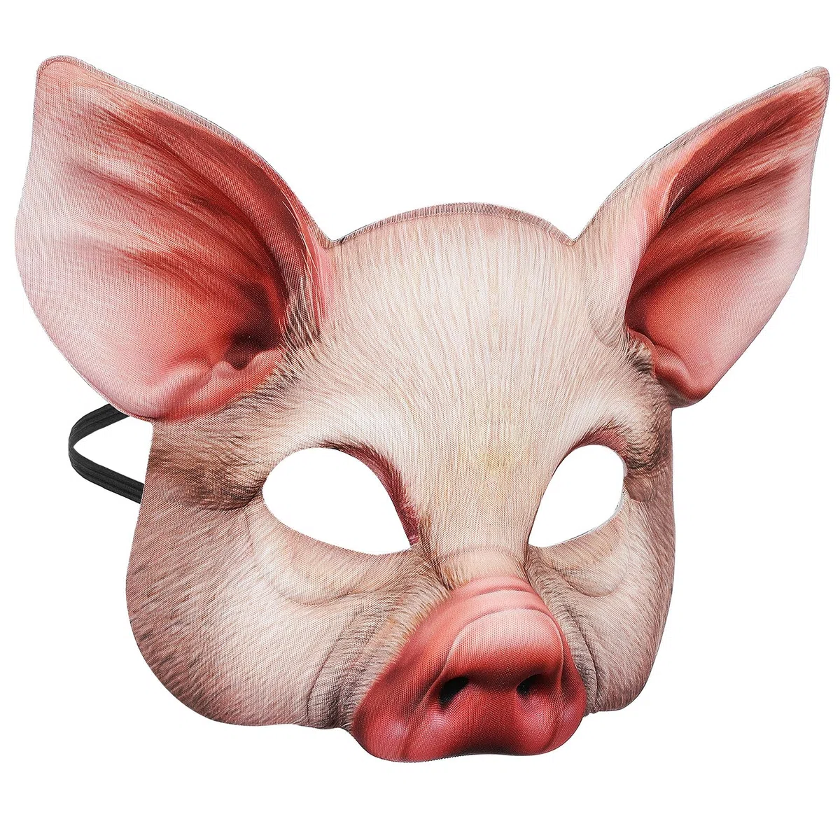 Masque de Cochon Halloween 1 Pièce Demi-masque Animal Effrayant pour Fête Costumée et Bal Masqué, Accessoire Cosplay Réaliste Unisexe pour Soirée Déguisement et Photo