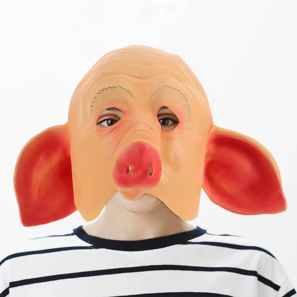 Tofficu 3 Pièces Masque Cochon Réaliste en Latex pour Spectacle de Scène