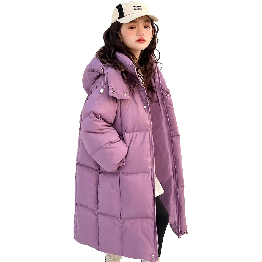 Veste d'hiver pour enfant fille parka d'hiver garçon avec capuche en fourrure Manteau d'hiver chaud Parka Manteau en duvet long pour enfant Veste matelassée pour enfant fille