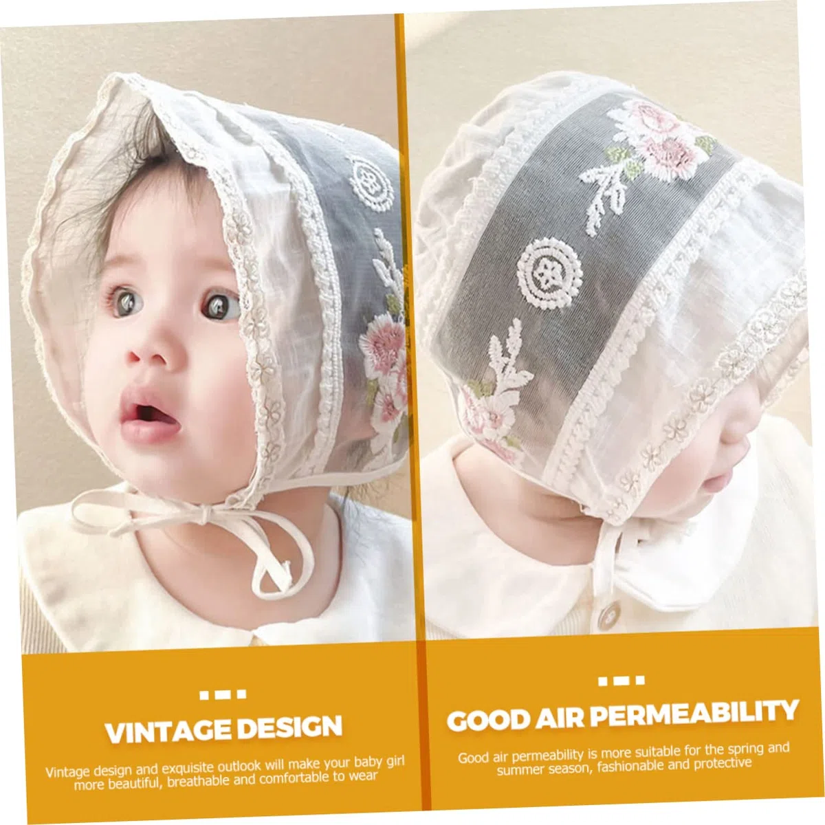 Beavorty Lot De 5 Chapeaux De Soleil pour Bébé Fille Chapeaux D'Été pour Tout-Petits Chapeaux De Jeu pour Enfants Chapeau De Plage pour Bébé Fille Bonnets pour Bébés Chapeau De