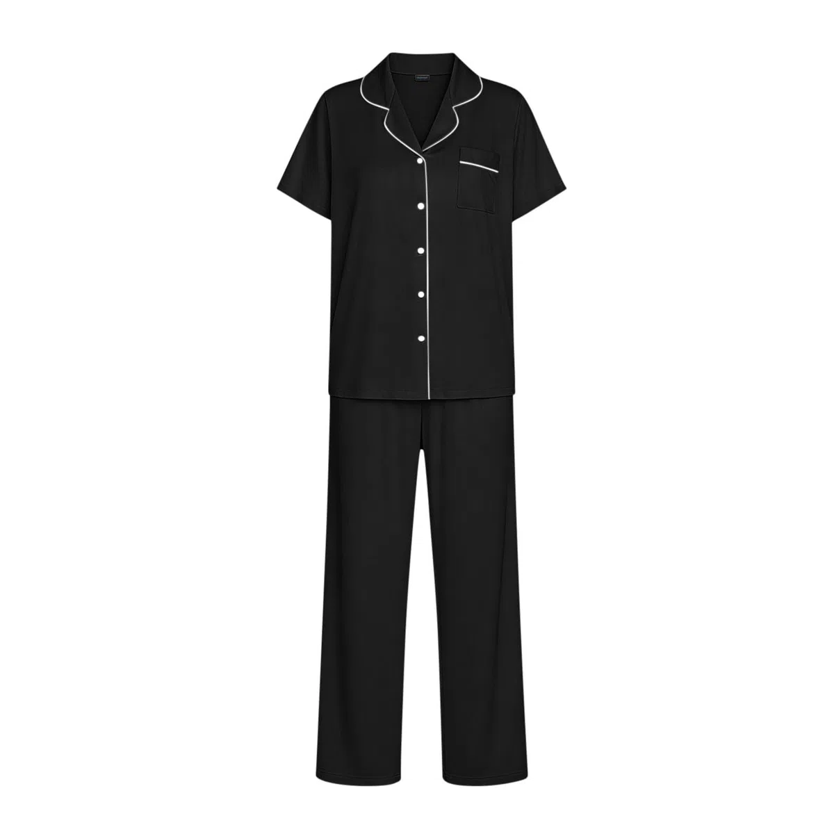 Pyjama Femme Ete 2 Pièce Vêtement D'Intérieur à Manches Courtes