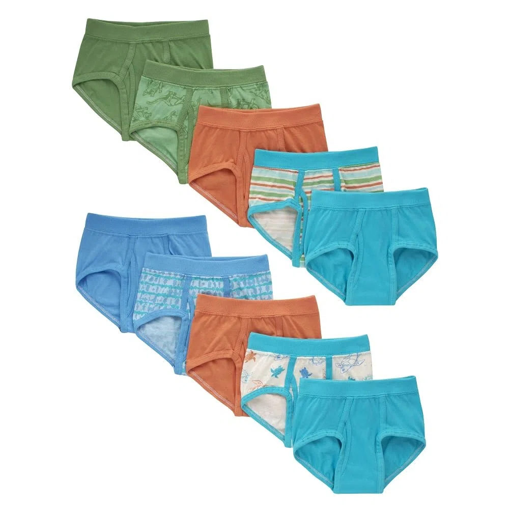 Hanes Lot de 6 slips 100 % coton pour enfant