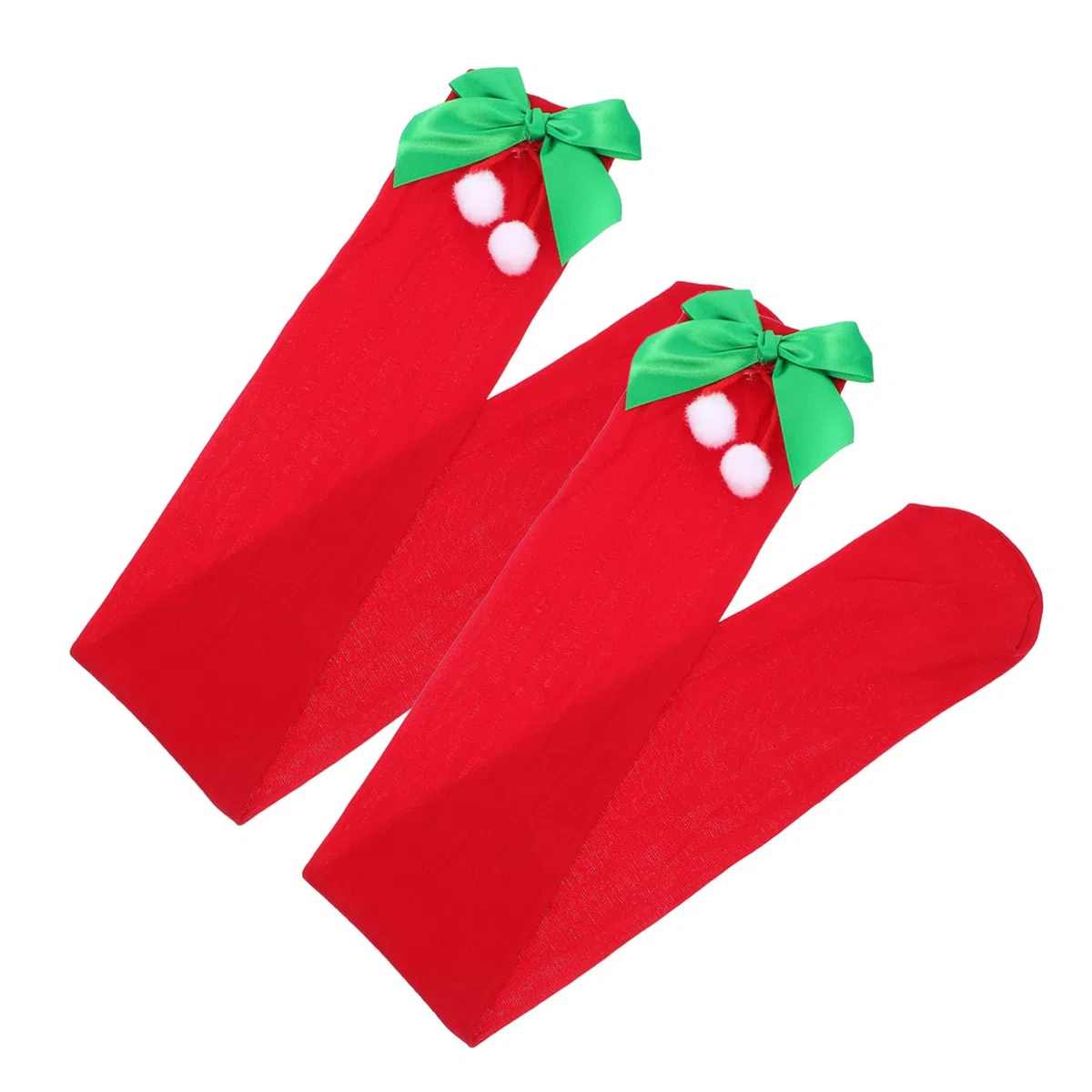 BESPORTBLE Chaussettes Hautes Décoratives Pour Fille Bas De Noël Chaussettes Longues Festives