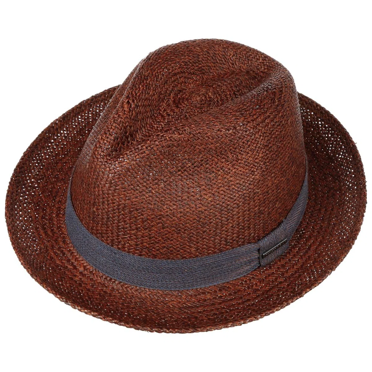 Stetson Lamaro Chapeau Player Panama Paille avec Bande en Tissu Homme Printemps Ete