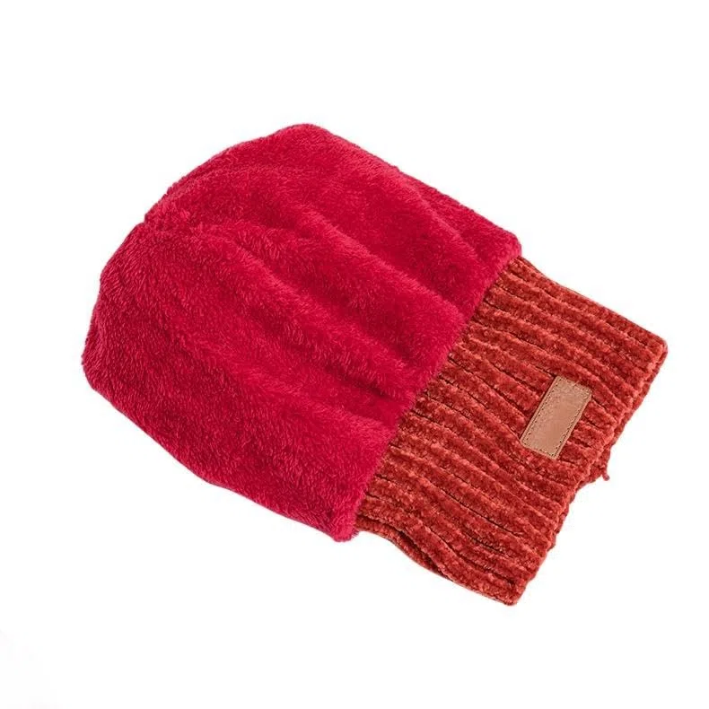 Zonto Bonnet Enfant Hiver Tricoté Chapeau en Toison Chaud De Trois Pièces pour Enfants, Écharpe Et Gants-Kaki