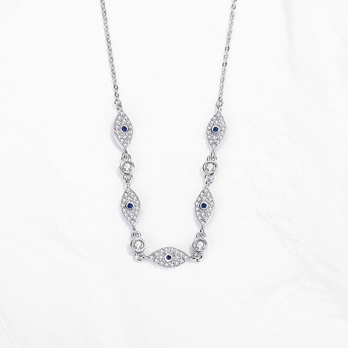 Collier ras du cou gothique Kpop en argent Sterling 925, pendentif mauvais œil pour hommes et femmes, bijoux Vintage turcs