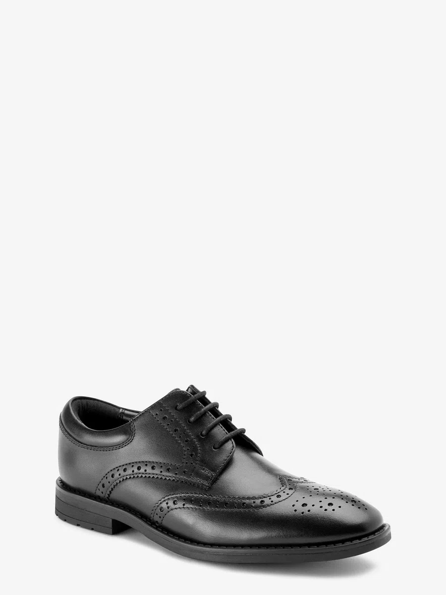 NEXT Garçon Chaussures Richelieu en Cuir à Lacets pour l’école