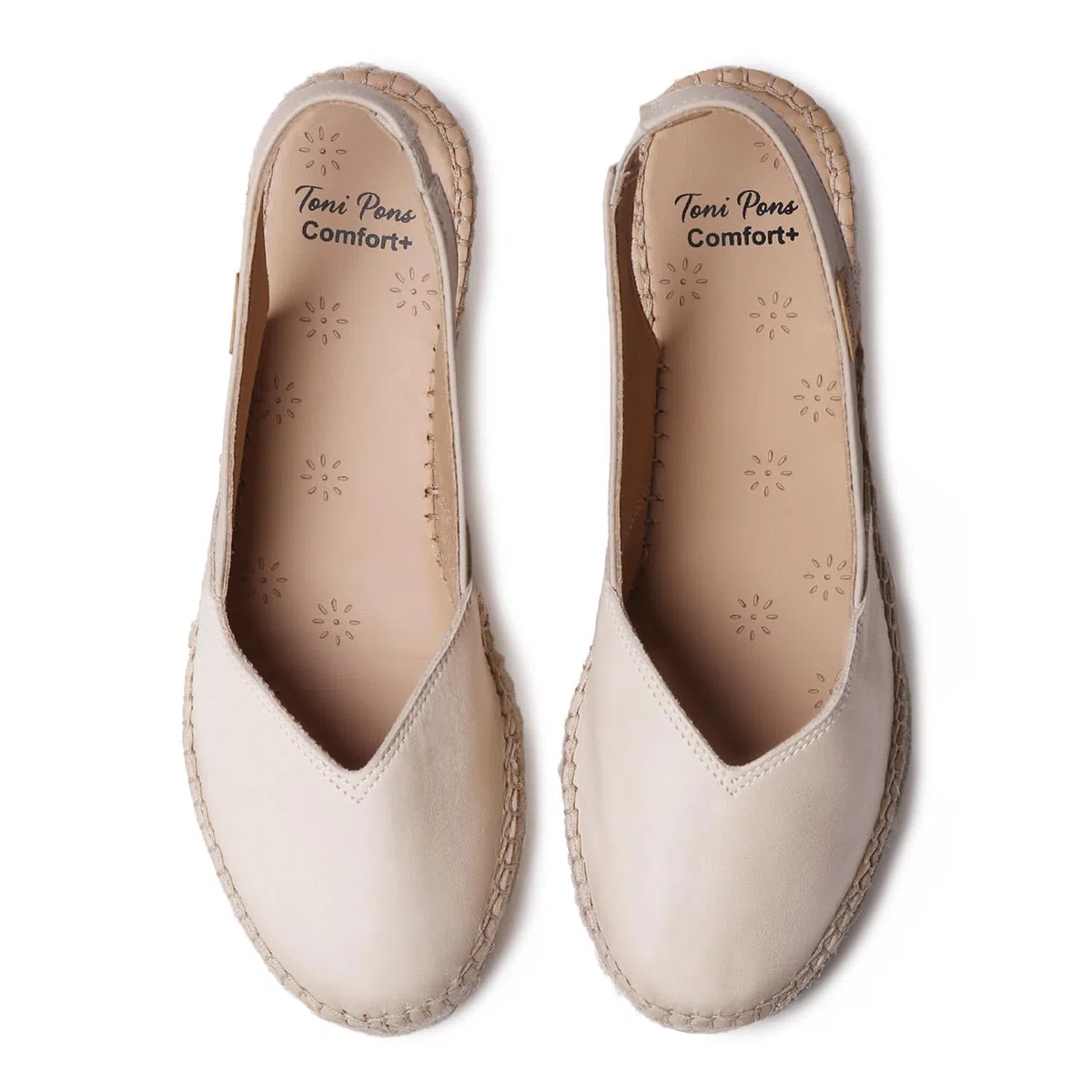 TONI PONS Termal Espadrilles pour femme en cuir avec talon compensé pour un ajustement plus large