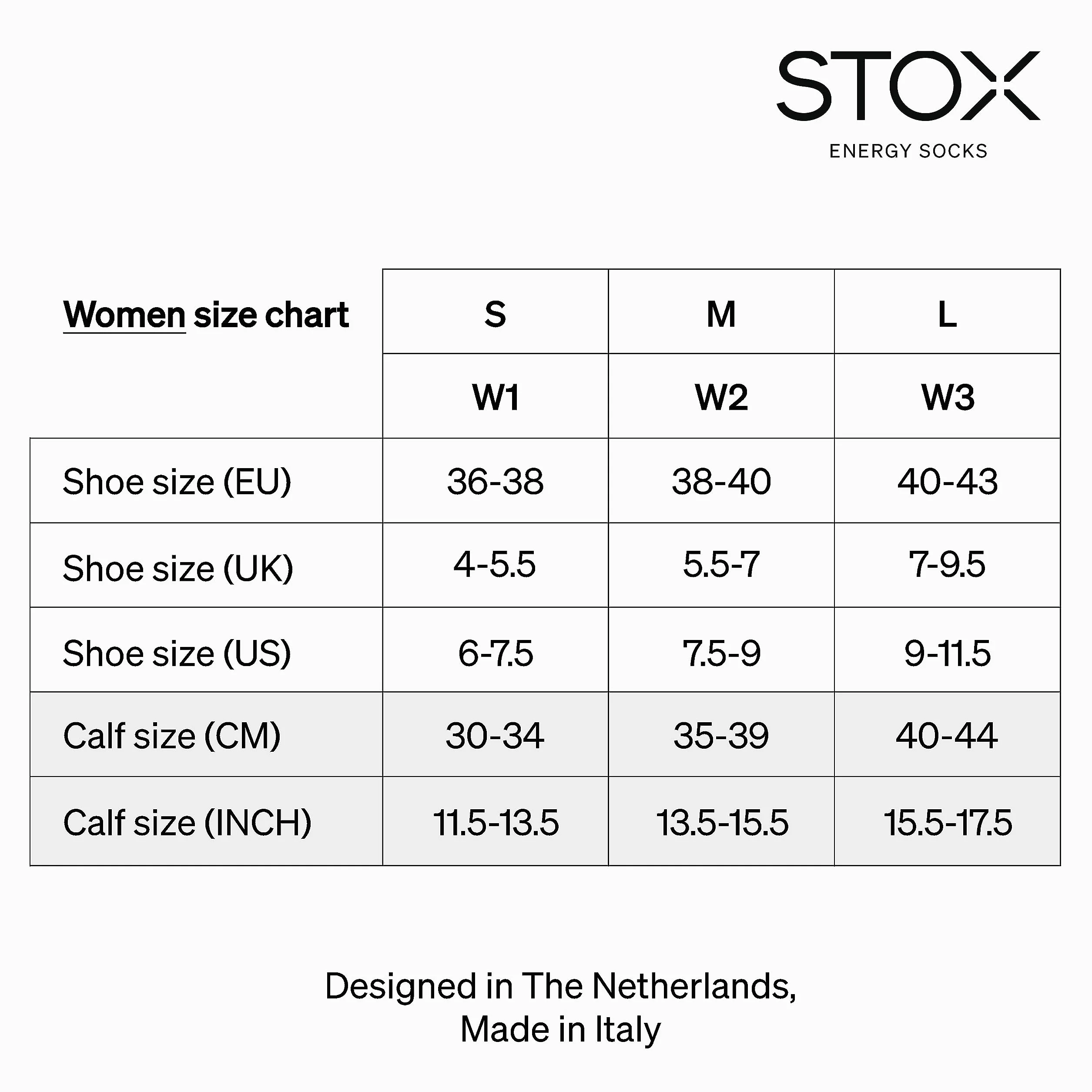 STOX Energy Socks Chaussettes de Contention Sport Femme | Chausette Femmes, Bas de Contention, Chaussettes Entraînement, Compression Socks, Anti Ampoule, Sans Couture