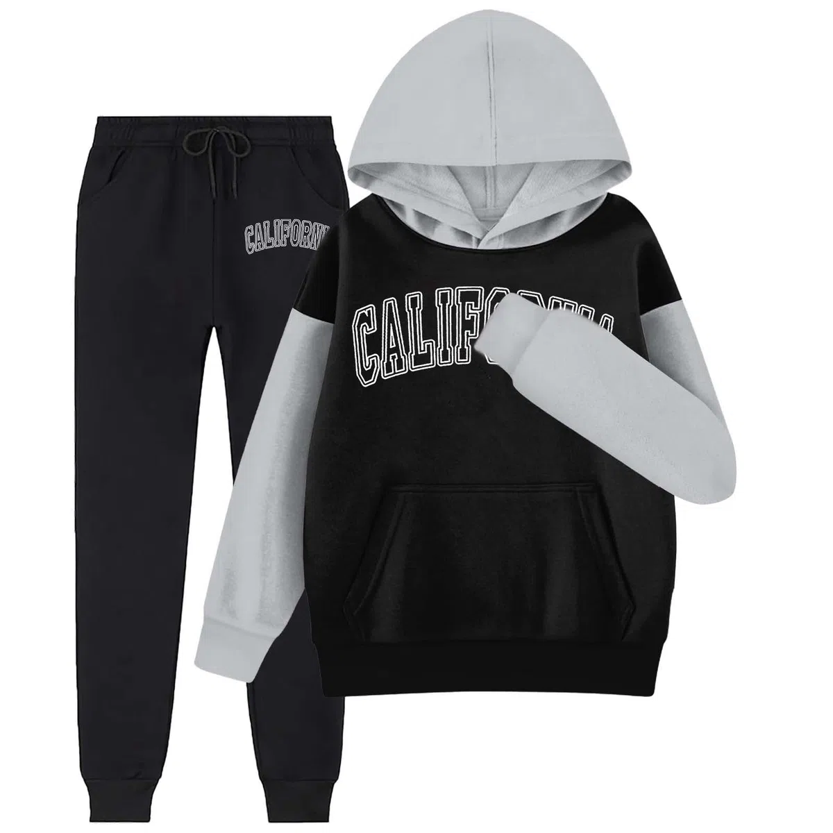 Ensemble De Vêtements Princesse Bébé Fille Sweat-Shirt Pull Manches Longues Pantalon Jogging Tenues Street Dance Tenue Sport Enfant 14 Ans Automne Hiver