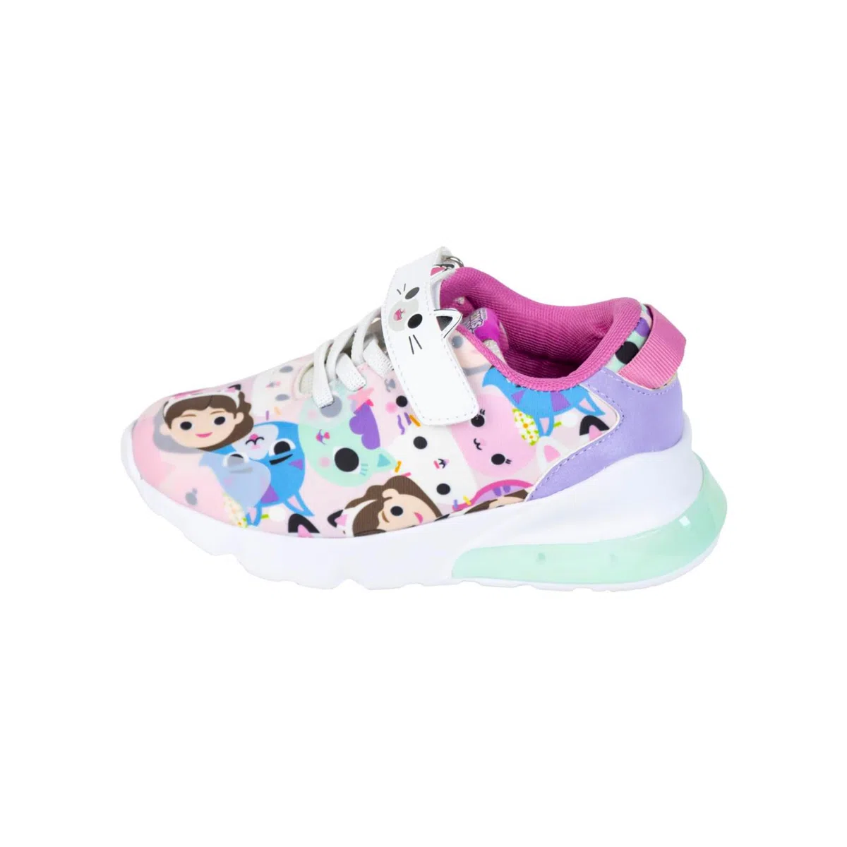 Gabby's Doll House Chaussures pour Filles, Kitty Paws Mercat Gabby Baskets Lumineuses, Taille EU 25