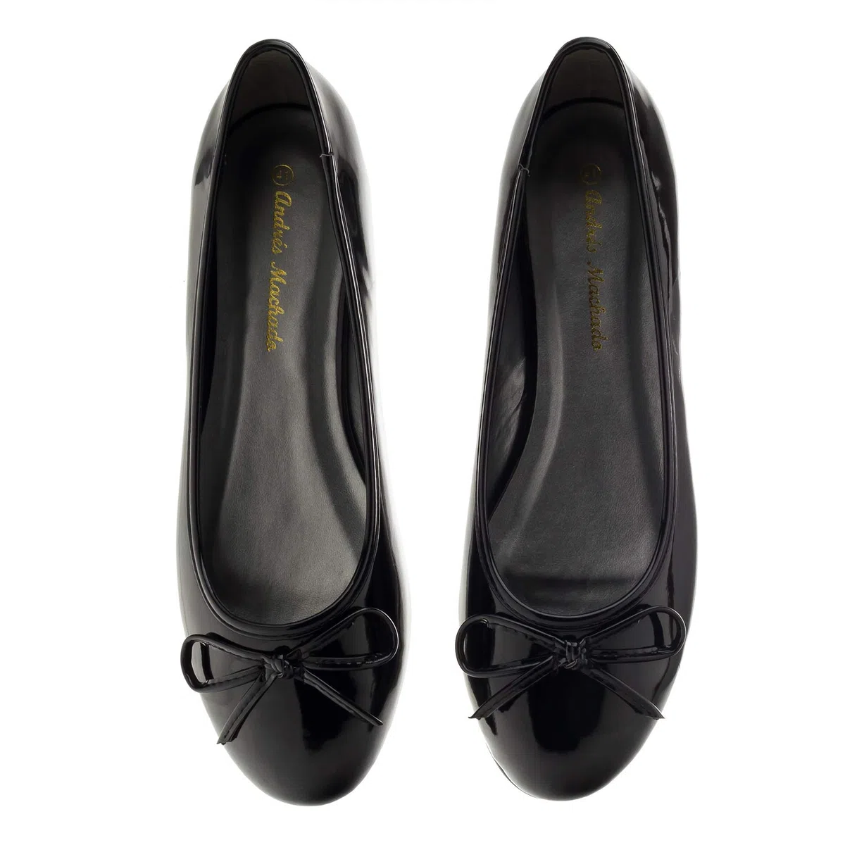 Andrés Machado - Ballerines pour Femmes/Filles à Talons Plats et nœud décoratif - TG104 - Chaussures Plates pour l´éte et l´Hiver - Grandes Pointures du 41 au 46