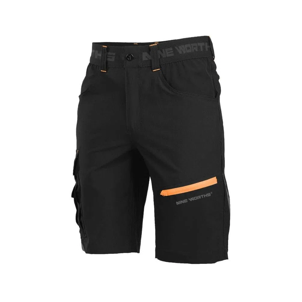 North Ways Bermuda De Travail Horn Noir/Orange