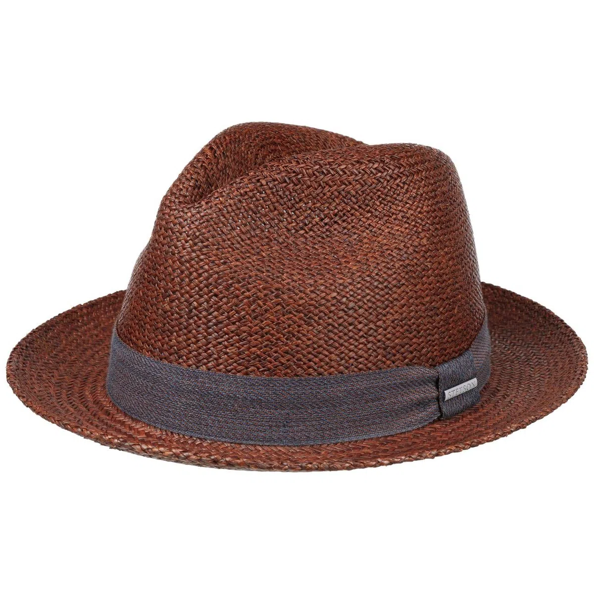 Stetson Lamaro Chapeau Player Panama Paille avec Bande en Tissu Homme Printemps Ete