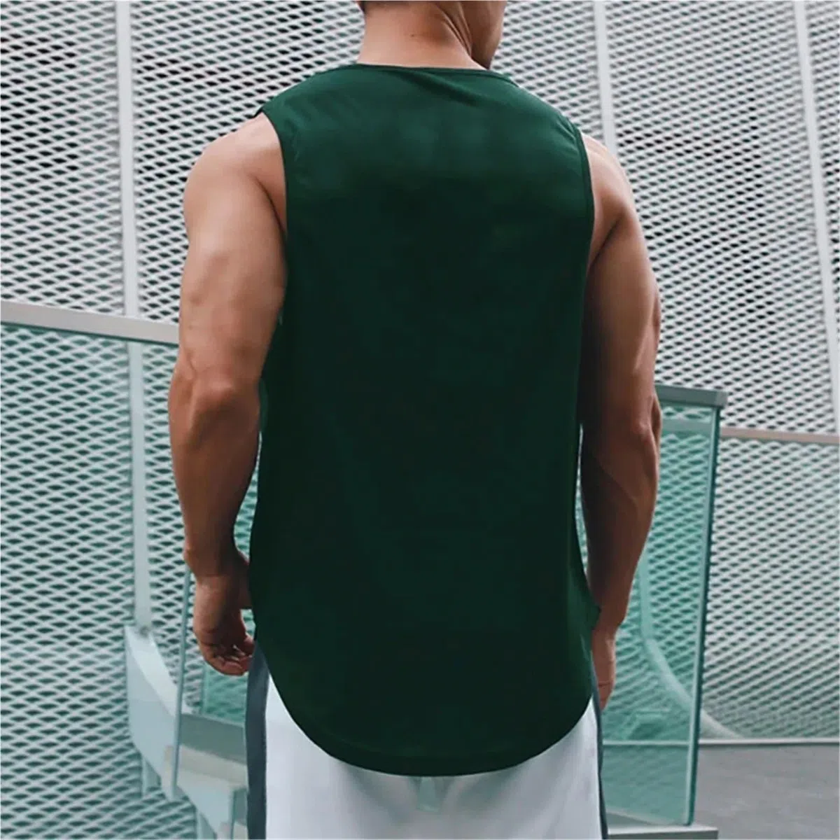 DéBardeur Sport Pour Hommes Débardeur de gymnastique hommes maille séchage rapide musculation chemise sans manches Fitness Singlets tenue de basket-ball gilet musculaire Pour Le Fitness(Black,M)