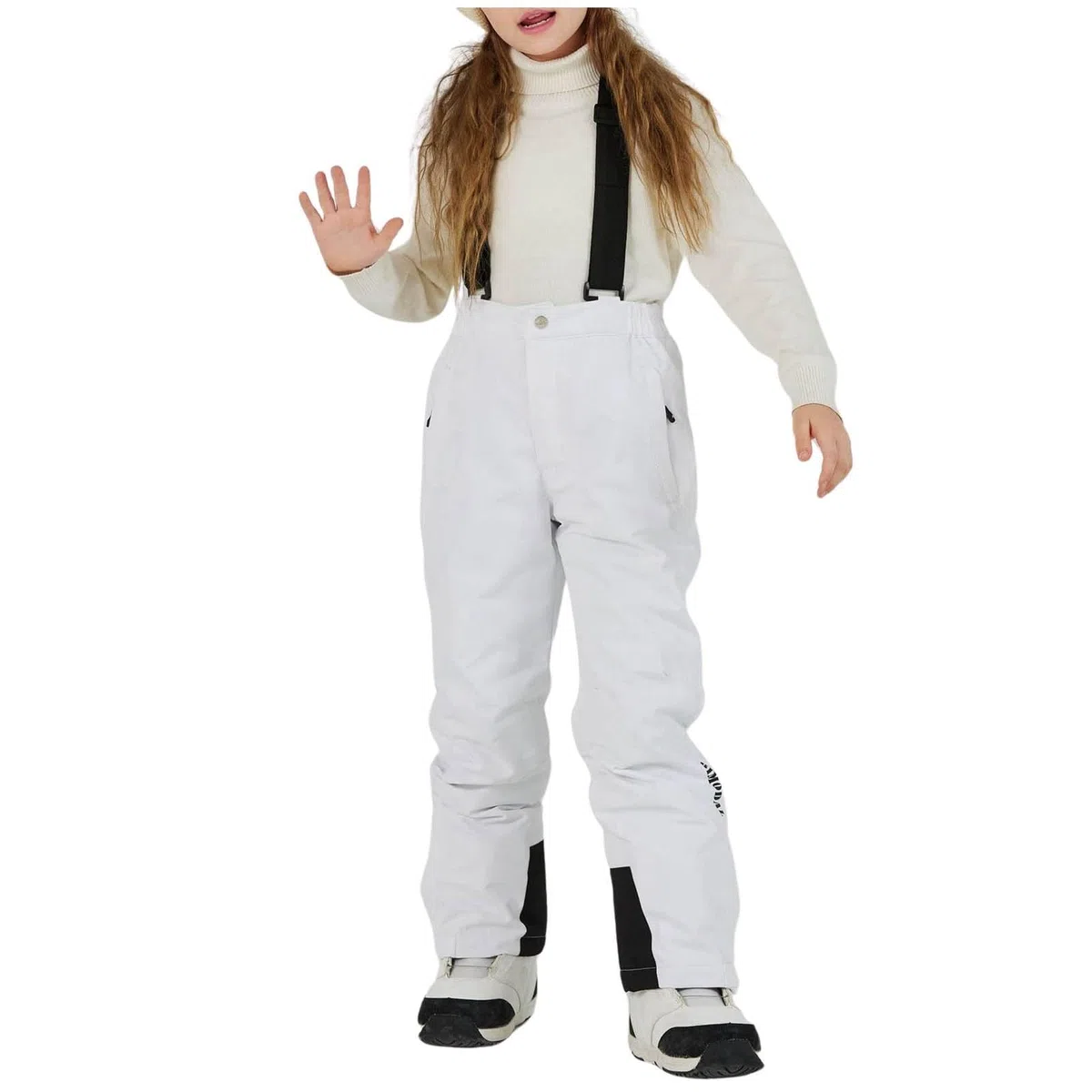 Generisch 2025 - Pantalon de neige pour enfants Hiver Chaud Ski Snowboard Pantalon pour garçons et filles Veste fonctionnelle Fille 152