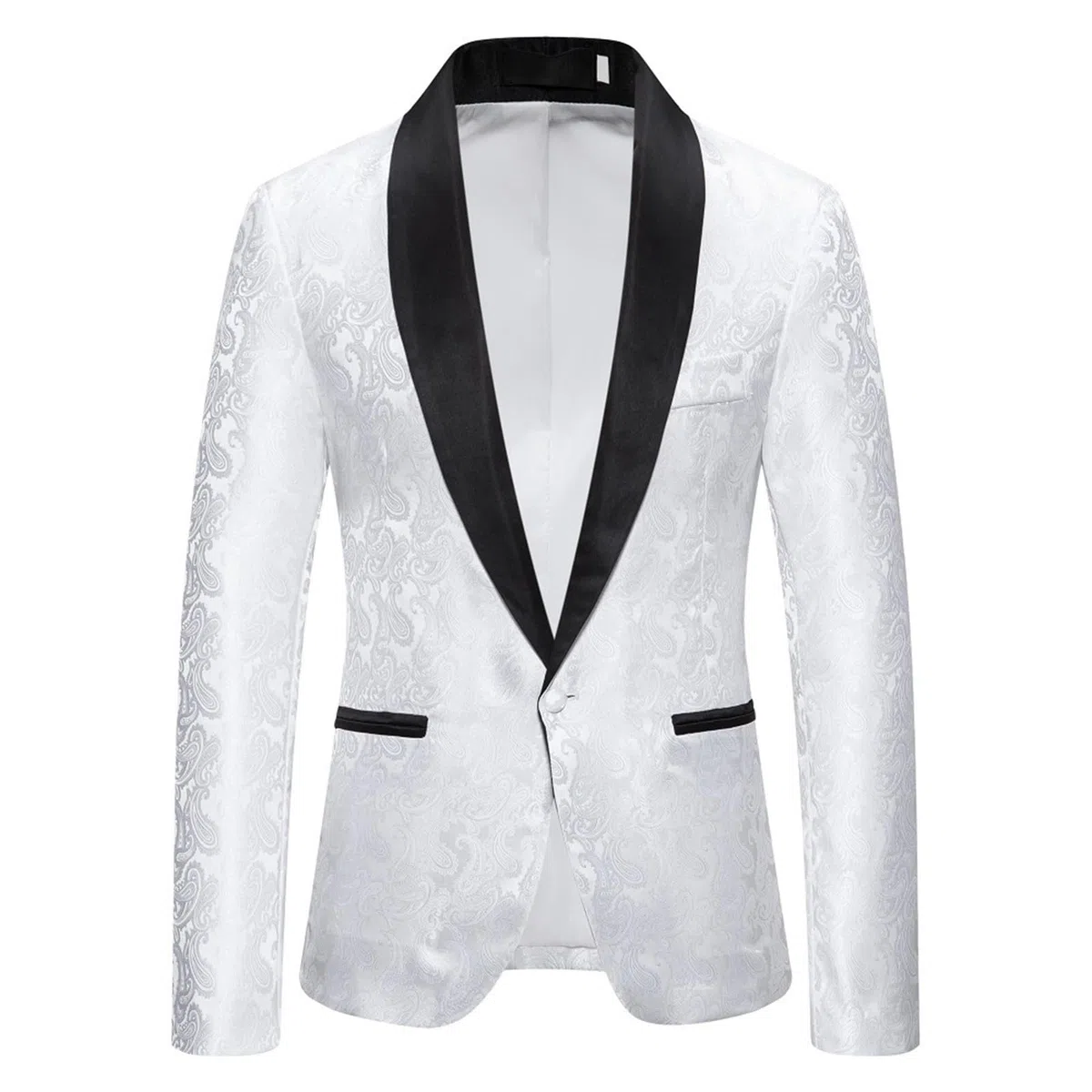 Blazer Homme à Sequins Dorés Charme Un Bouton Casual Fit Costume Manteau à Manche Longue Elegante Costume Veste Revers Slim Fit Top