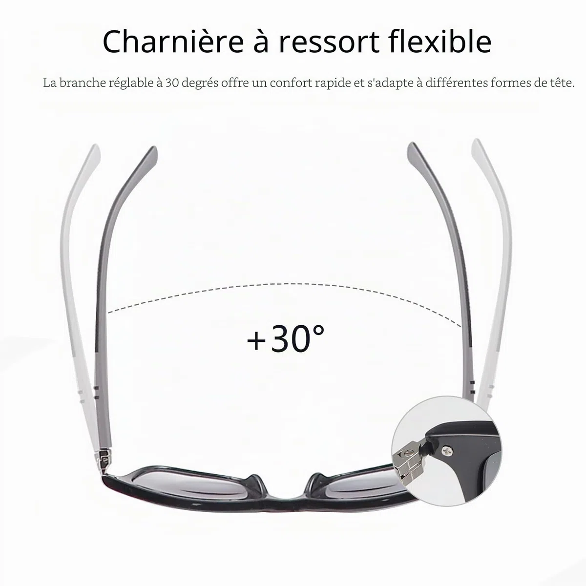Lunettes de lecture bifocales polarisées avec charnière à ressort - Lunettes de soleil pour homme et femme - Lunettes de soleil classiques bifocales - Protection UV400 - Lunettes de soleil