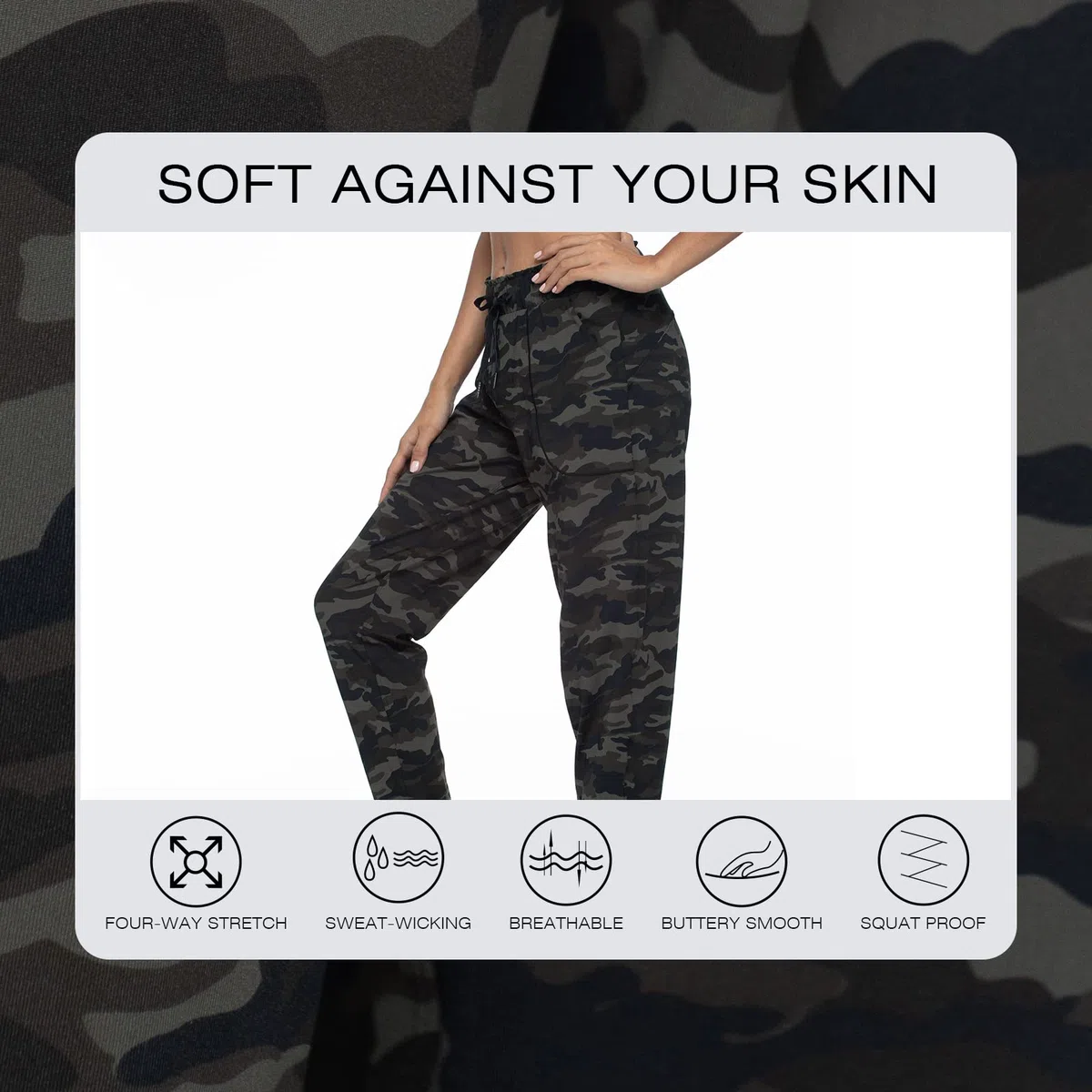 Haowind Pantalon de jogging pour femme avec poches taille élastique pour entraînement, sport, gym, yoga, course à pied