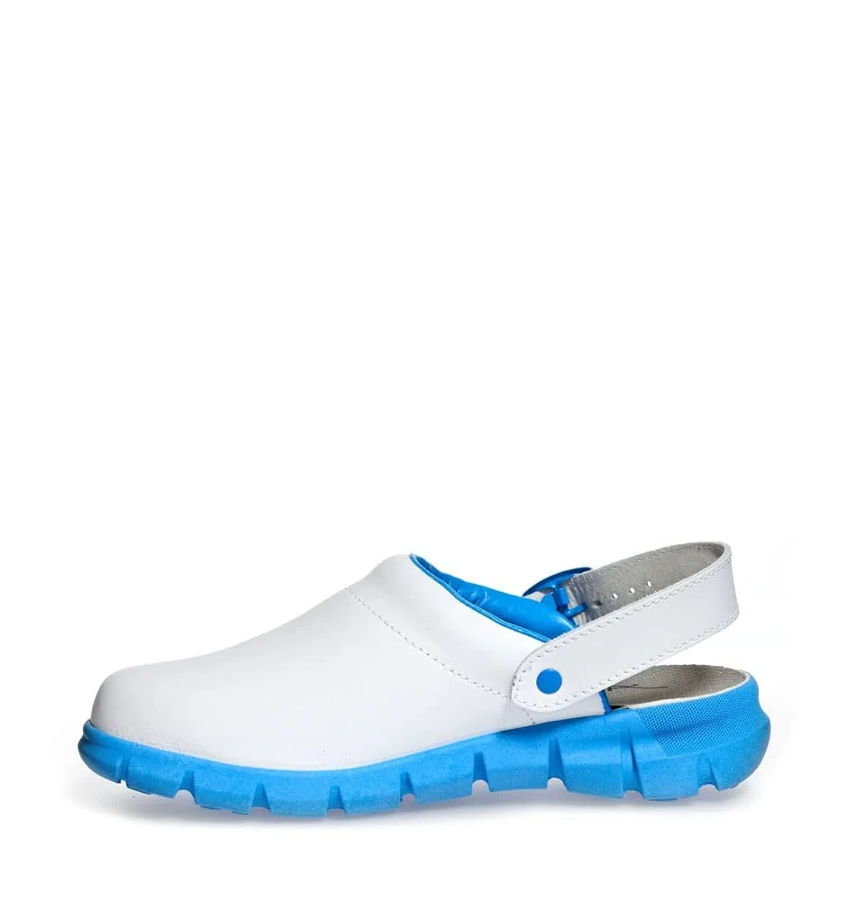 Abeba 37312-42 Dynamic Chaussures sabot ESD Taille 42 Blanc/Bleu