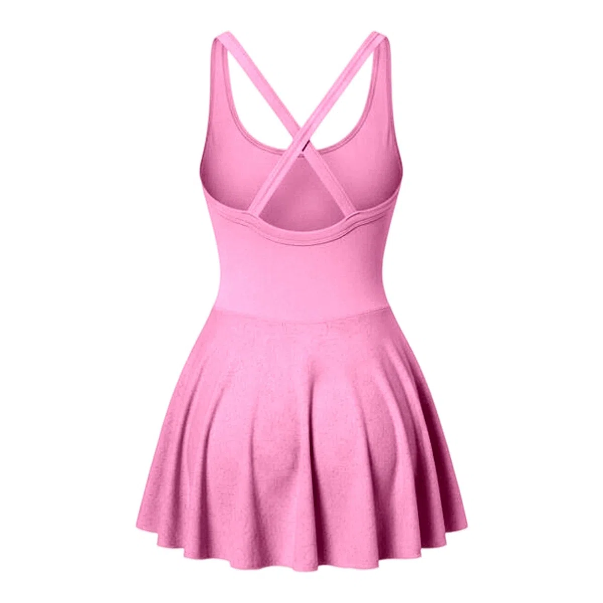 Generisch Jupe de tennis avec soutien-gorge intégré pour des vues indésirables pendant le yoga, le fitness, l'entraînement - Robe courte pour femme - Robe de loisirs d'été