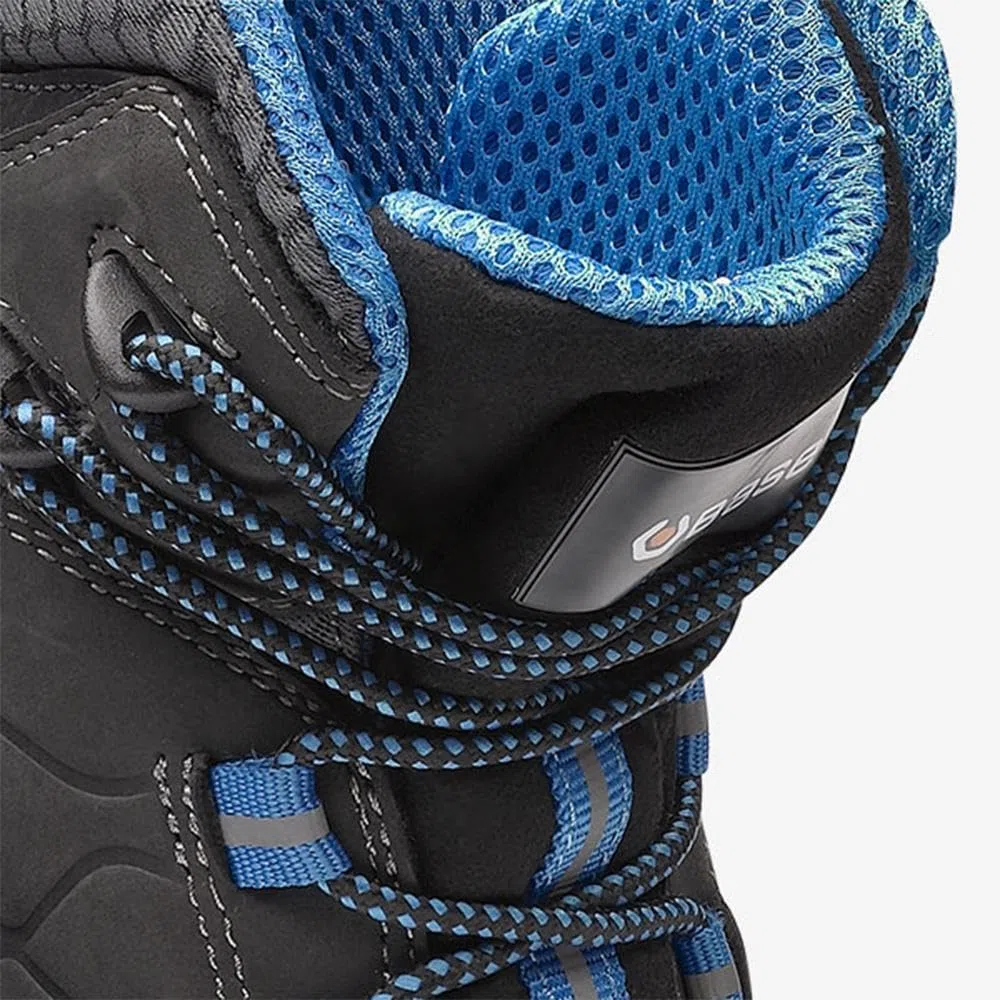 Base Protection, K-Road Top Botte de Sécurité pour Femmes et Hommes, Noir et Bleu, Taille 42