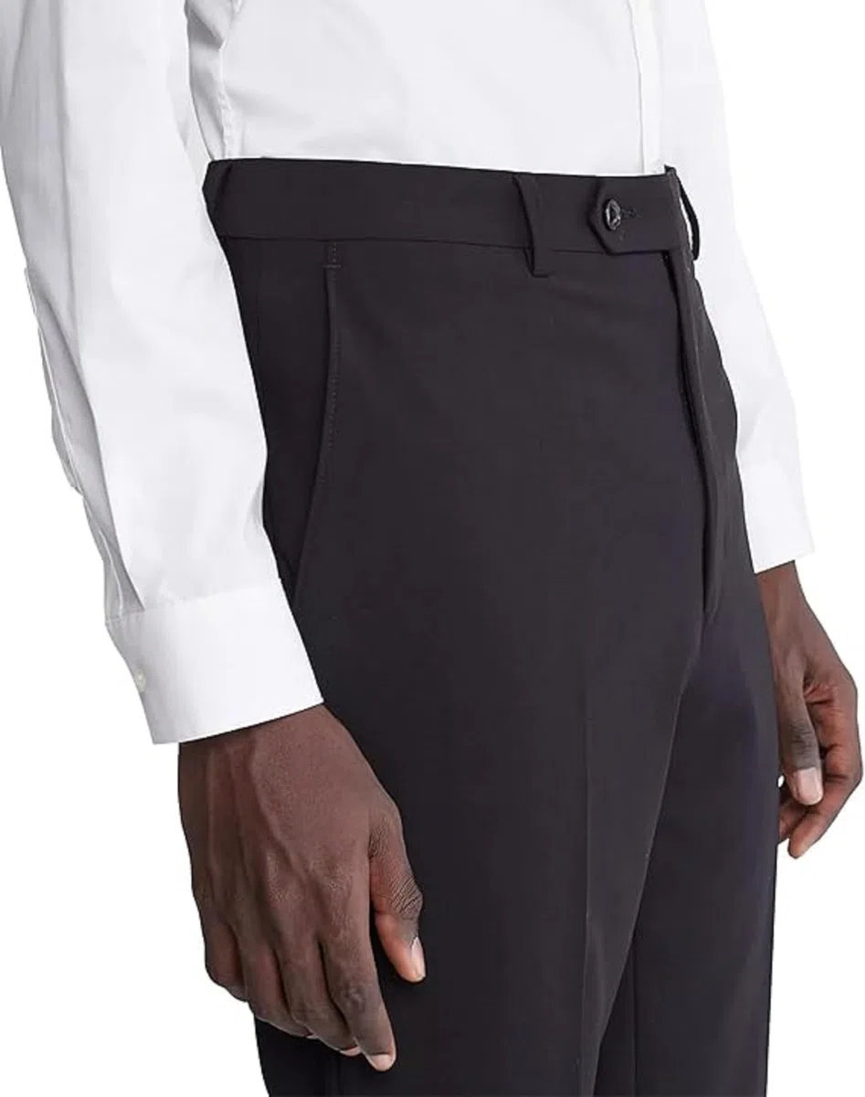 Calvin Klein Slim Fit Dress Pant - Pantalon - Pantalon de Costume Coupe ajustée - Homme