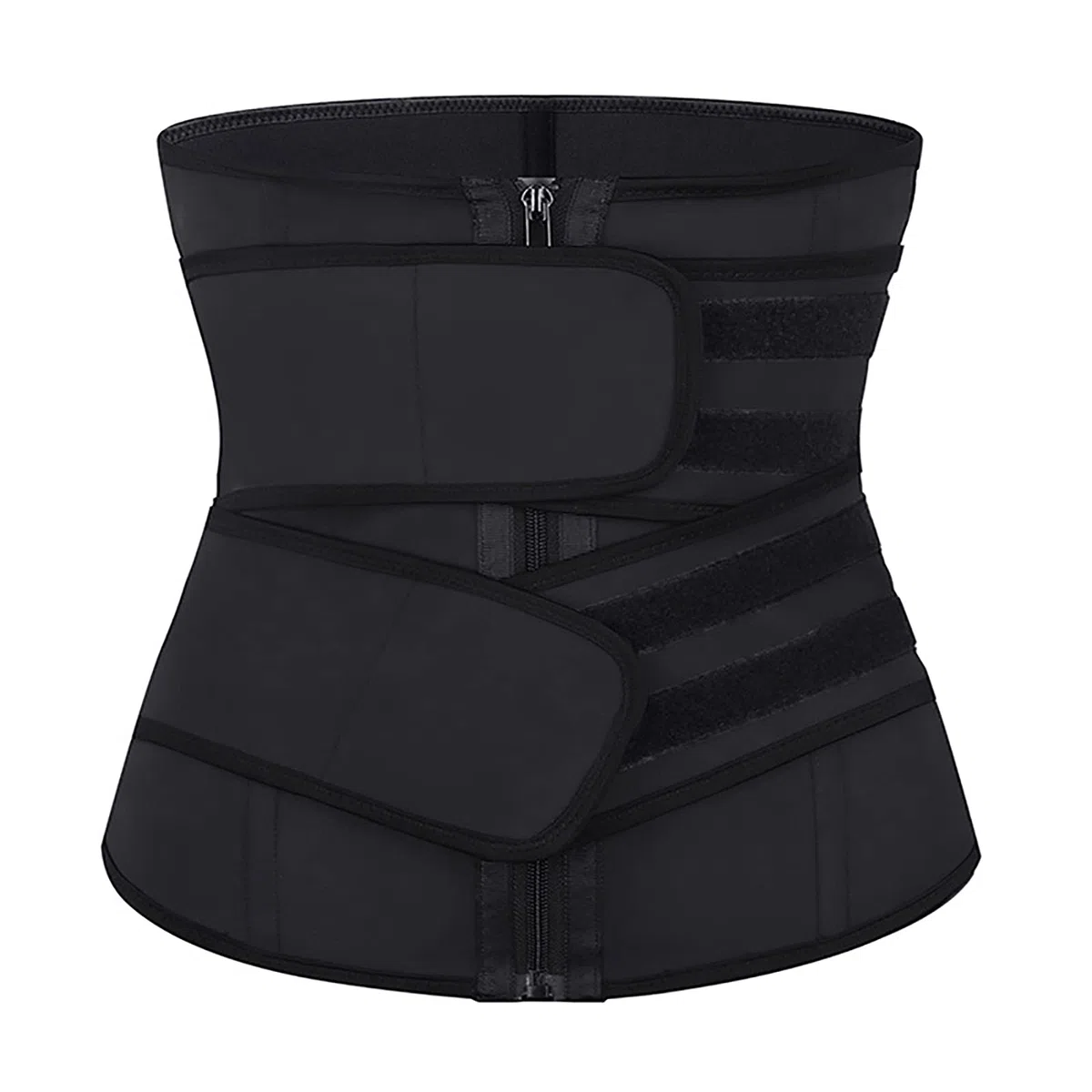 WHSPORT Femme Ceinture de Sudation Ajustable en Sauna Néoprène Ceinture de Minceur Sport Gaine Amincissante Ventre Plat Serre Taille Corset Sculptant Réglable Ceinture Abdominale Zip