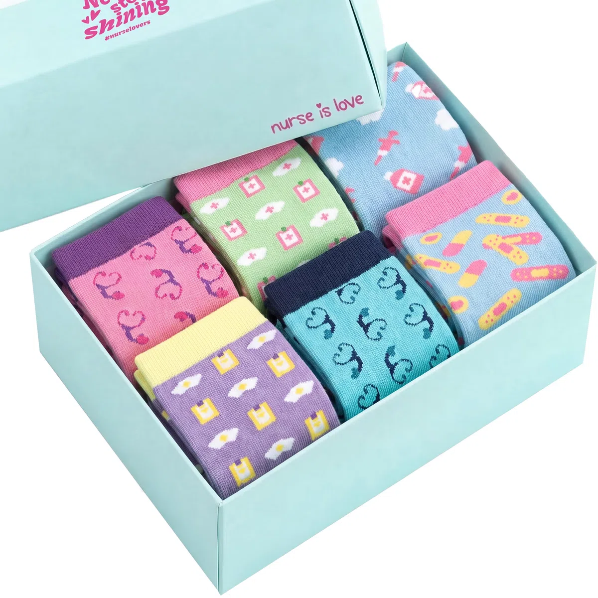 Nurse is Love. Bas De Contention Femme Pour Infirmiere - Chaussettes De Compression Pour Aide Soignante Antivarices | Utiliser Avec Sabots Sanitaires | Cadeau, Accessoires - PT