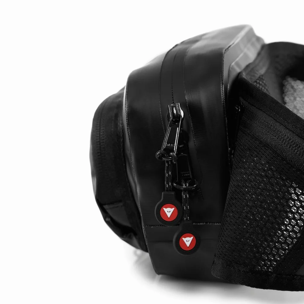 Dainese - Explorer Waist Bag 1.8L, Sac-Banane Imperméable, pour Hommes et Femmes, Noir, N