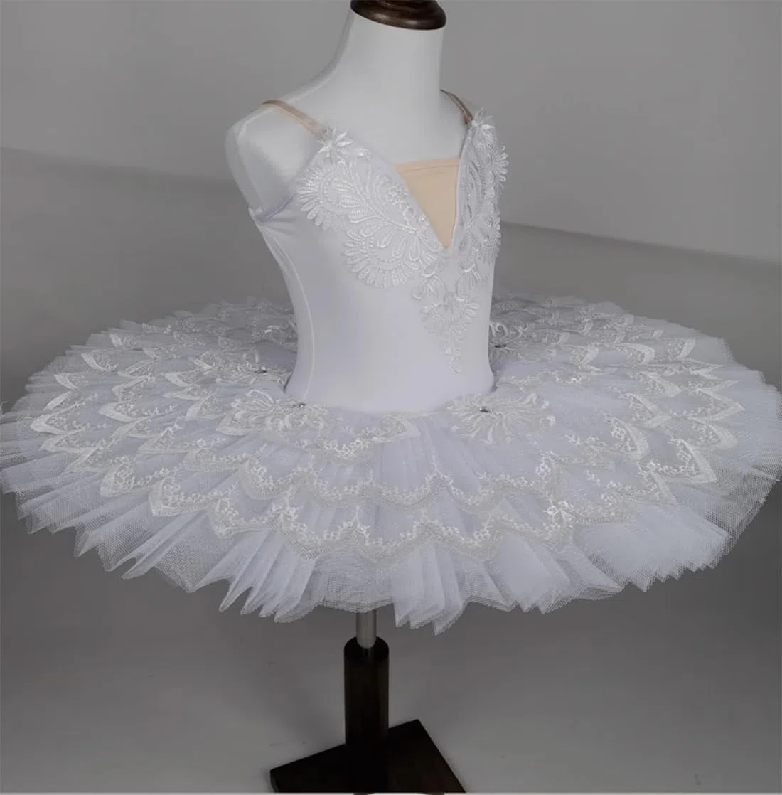 OTMYIGO Blanc,120, Tutu Professionnel de Ballet pour Enfants Tutu crêpe du lac des cygnes pour Enfants Costumes de Ballerine pour Filles Tutu de Danse Ballet