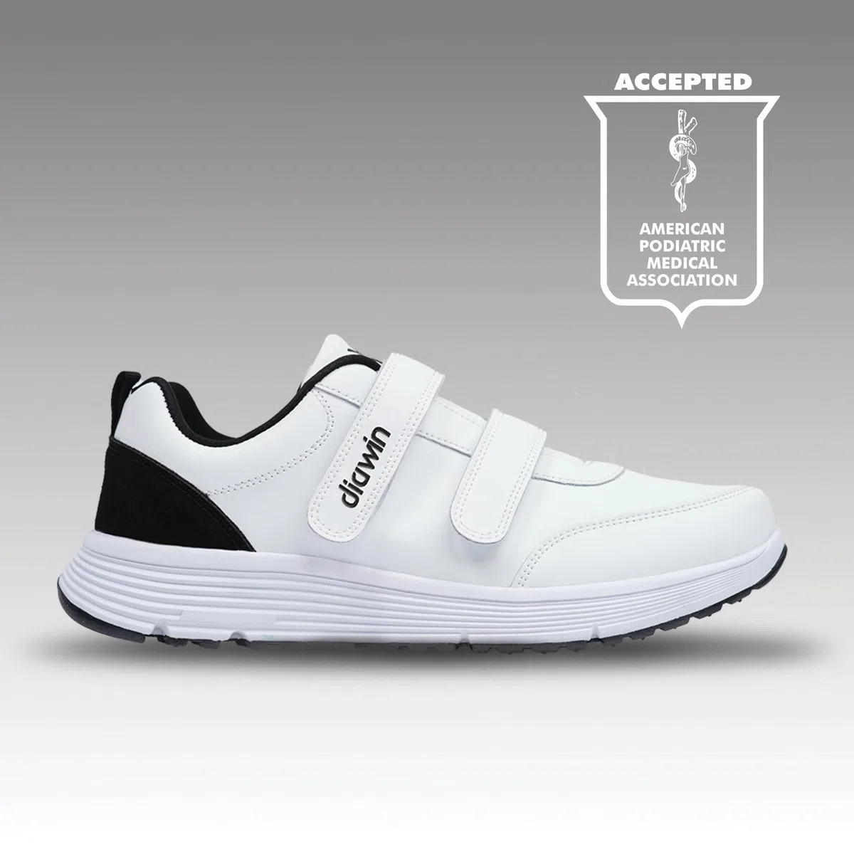 diawin Chaussures en Cuir Véritable Larges pour Hommes et Femmes – Avant-Pied Large, Profondeur Supplémentaire, Confort Pieds Gonflés, Idéal pour Diabétiques