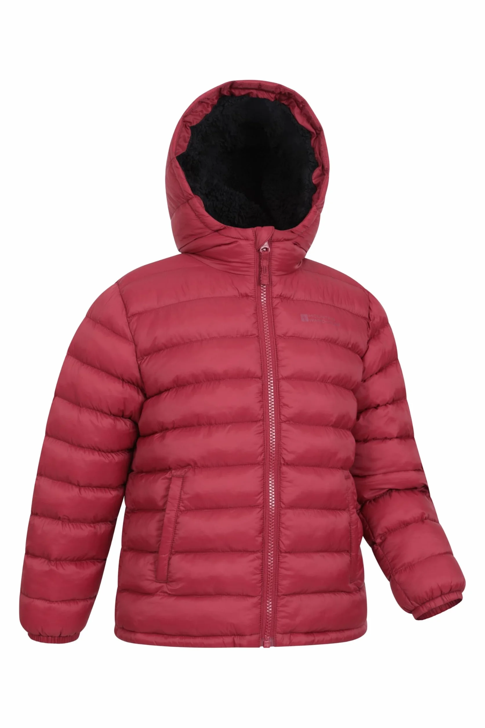 Mountain Warehouse Seasons Doudoune synthétique doublée de Fourrure pour Enfant - Manteau léger, Chaud et résistant à l'eau - pour l'automne, l'hiver, l'école