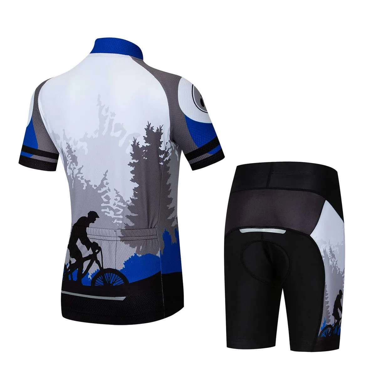 Ensemble de maillot de cyclisme pour enfants, t-shirt à manches courtes pour garçons et filles, hauts de dessin animé, séchage rapide, S-XXL