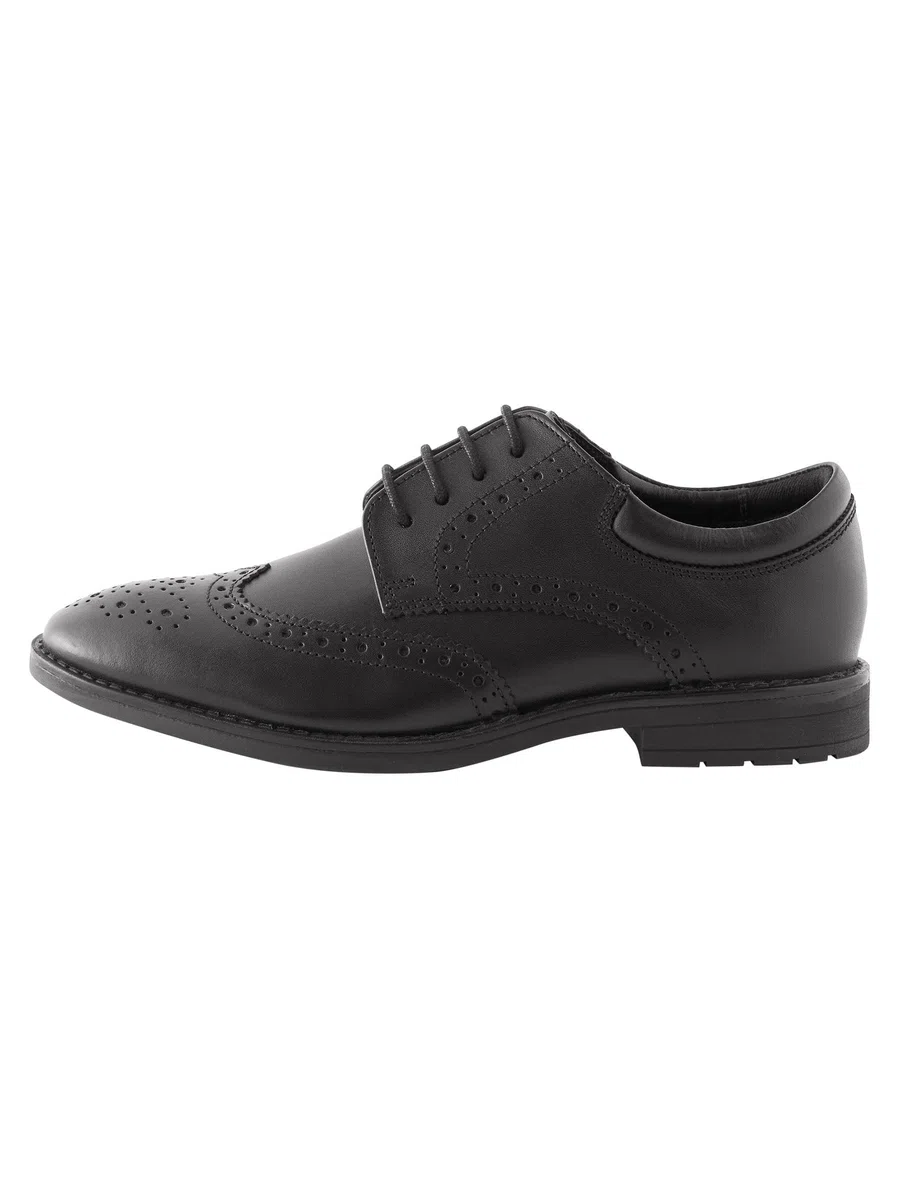 NEXT Garçon Chaussures Richelieu en Cuir à Lacets pour l’école