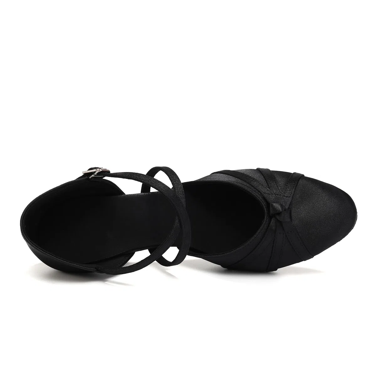 Chaussures de Danse Latine Femme à Bout Fermé Chaussures de Sanse de Salon Salsa Tango Bachata à Talons Hauts