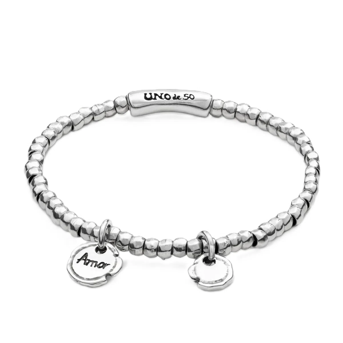Uno de 50 - Bracelet Collection Sealed Love pour Femme, Argent Sterling 925, Couleur Argent, Taille M, Fabriqué en Espagne