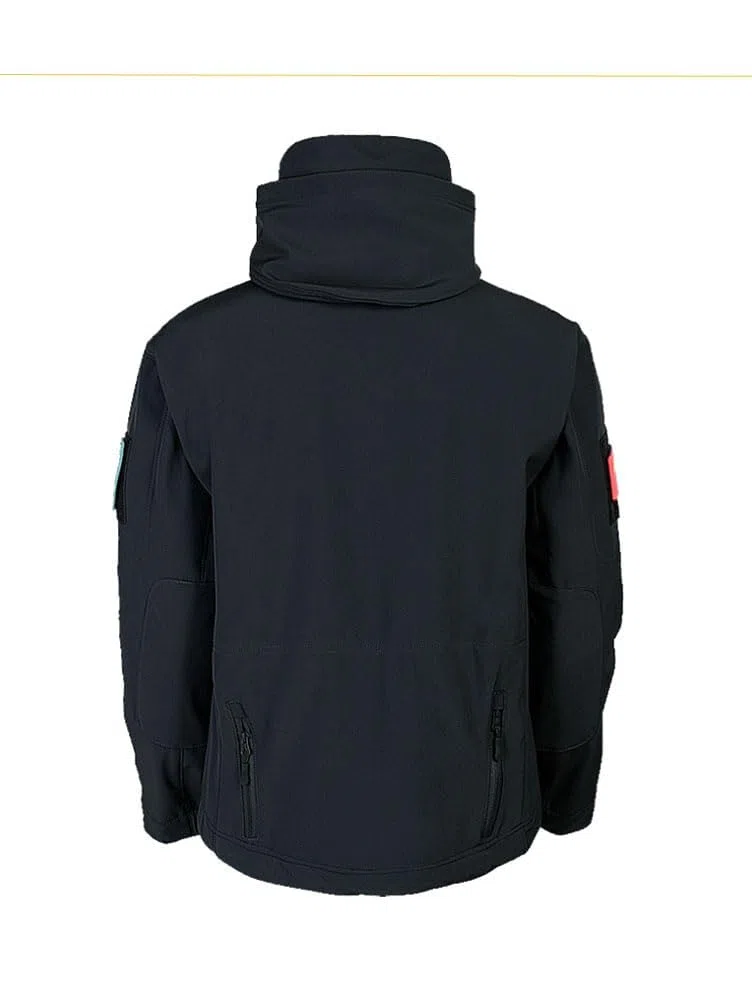 Homme 2 Pièces Tactique de Costume Vêtements Chaud Veste Impermeable Manteau Hiver Uniforme Militaire Tenue Blouson de Combat et Cargo Pantalon pour Camping