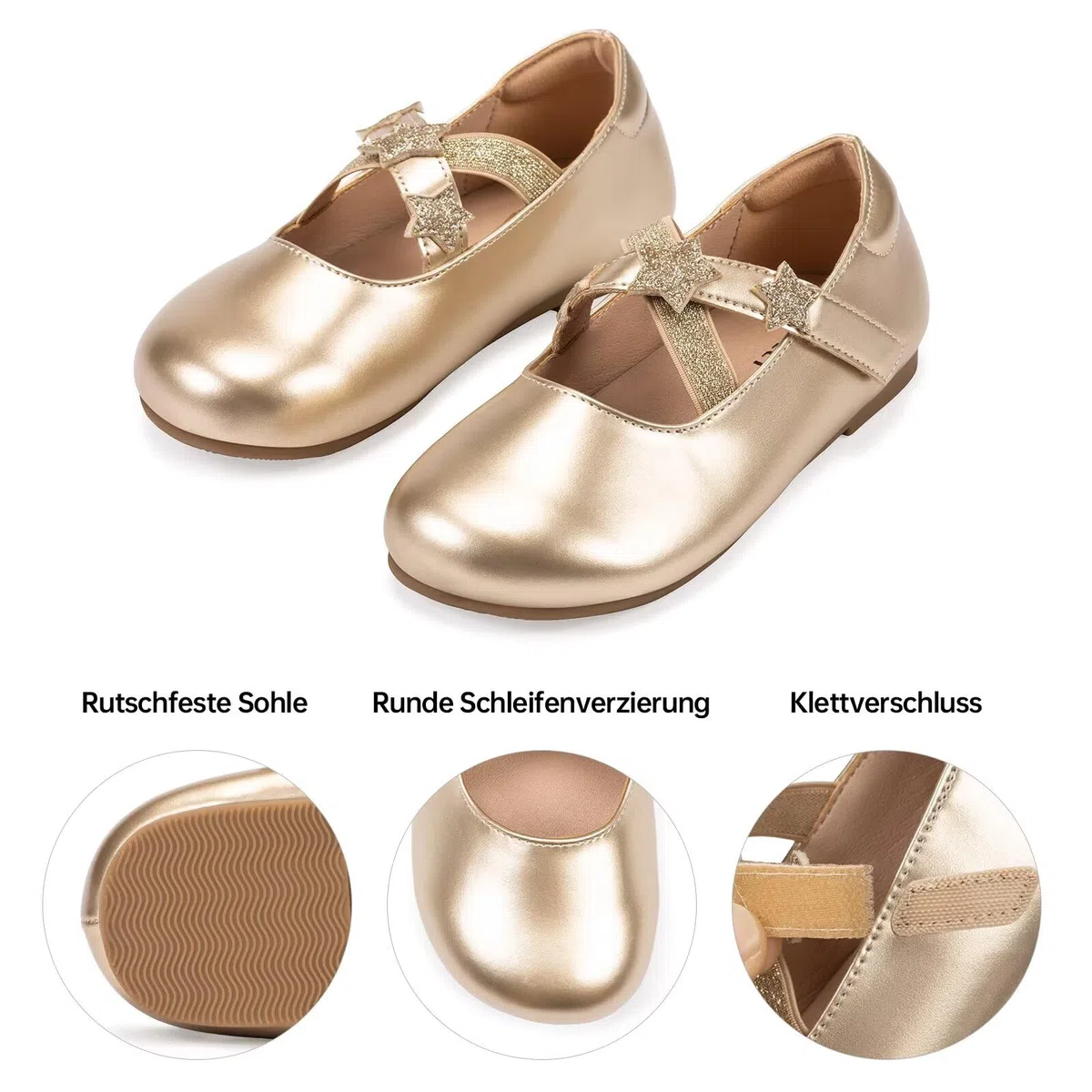 Frank Mully Ballerines Mary Jane pour filles, avec sangles élastiques, chaussures plates pour petits et grands enfants, adaptées pour les mariages, les fêtes scolaires