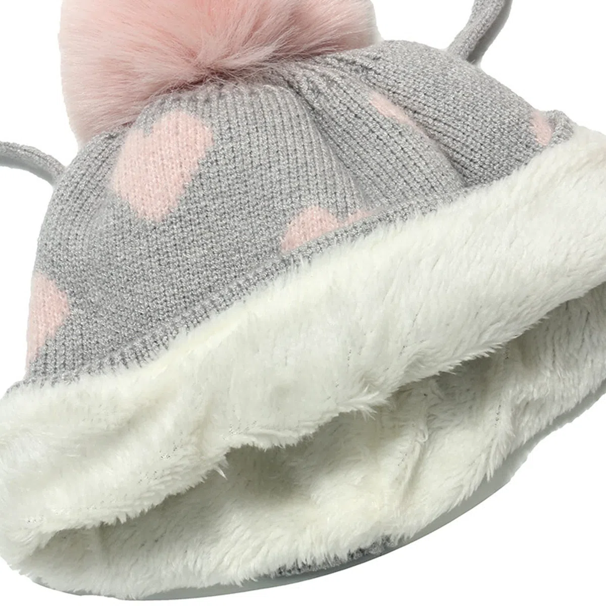 Ensemble de 2 chapeaux extensibles pour bébé et enfant - Bonnet tricoté - Écharpe chaude