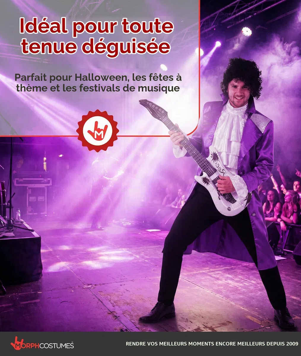 Morph Deguisement Chanteur Pop Homme, Costume Annees 80 Halloween