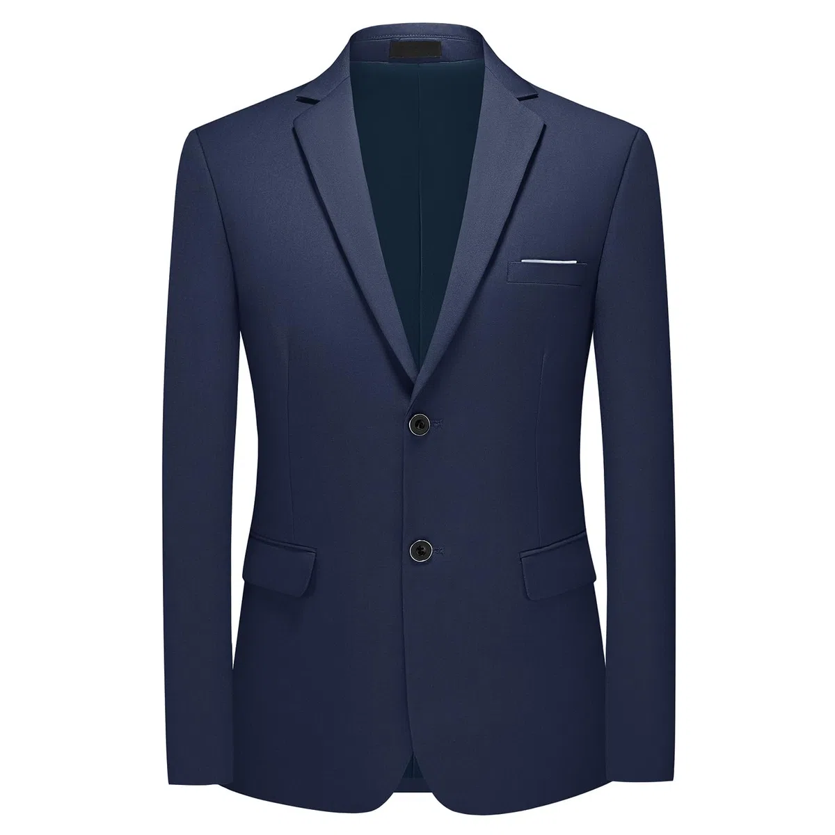 Costume Homme 2 Pièces à Deux Boutons Blazer Pantalon avec Cravate | Smoking Slim Fit de Couleur Uni à la Mode
