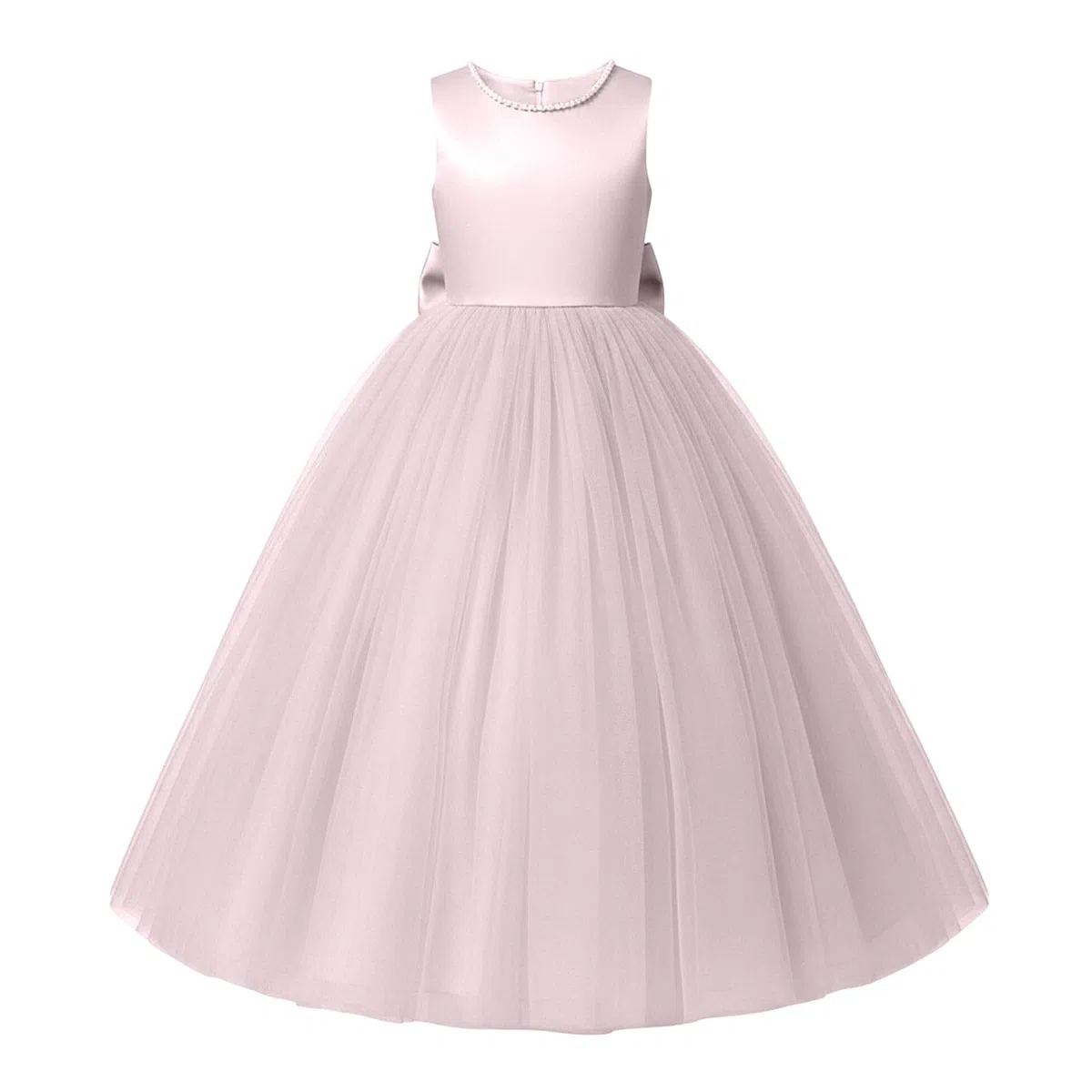 Générique Robe élégante pour Filles, idéale pour Les Occasions Formelles, Mariage, Anniversaire ou fête, avec Ceinture à nœud.#05