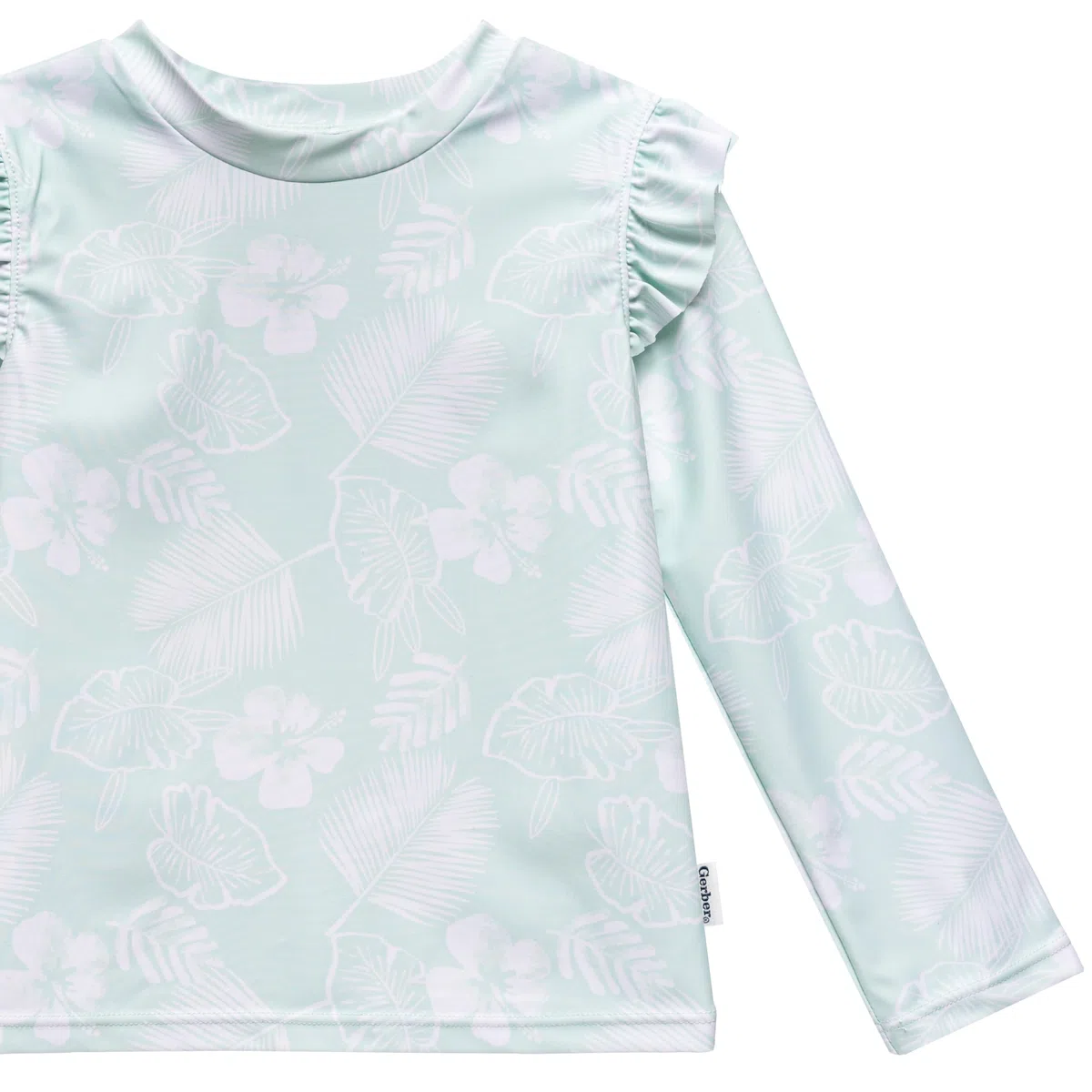 Gerber Baby Toddler Long Sleeved Rashguard Swim Bathing Suit Set Ensemble de Maillot dermoprotecteur Bébé Fille