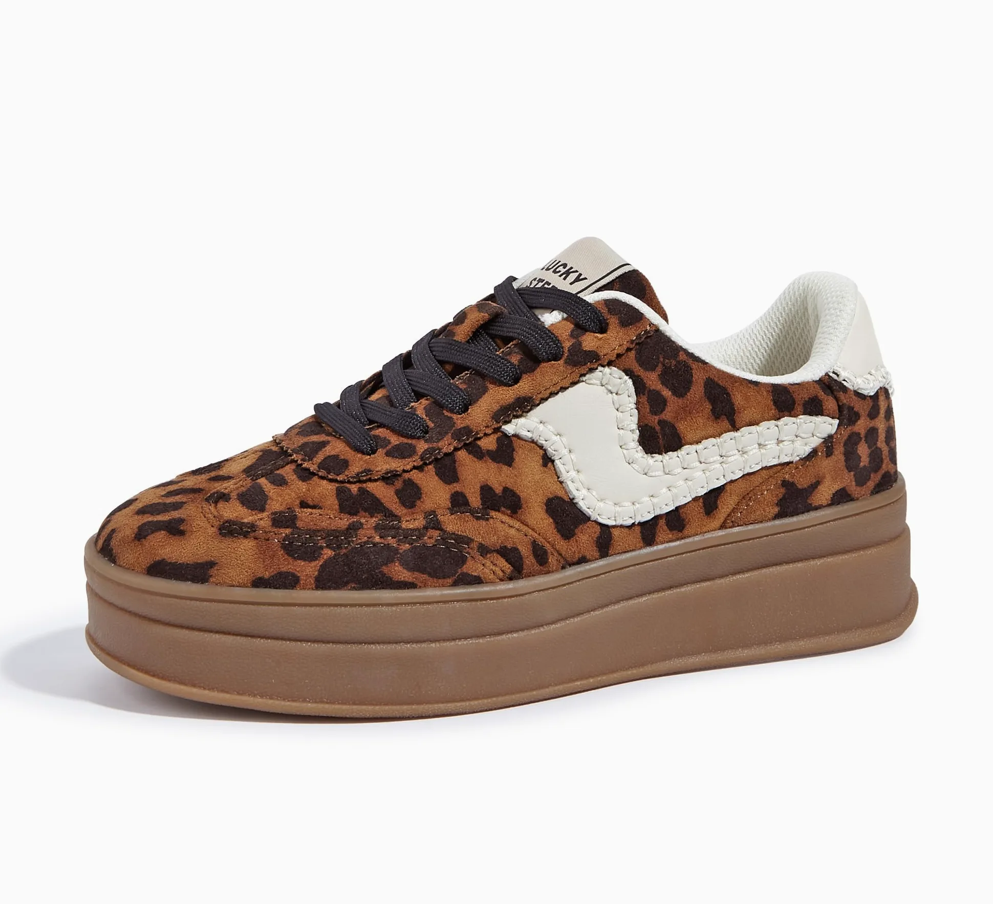 LUCKY STEP Baskets Femme à Plateforme – Sneakers Chunky de Mode, Chaussures Casual à Lacets, Confortables pour Marcher et au Quotidien