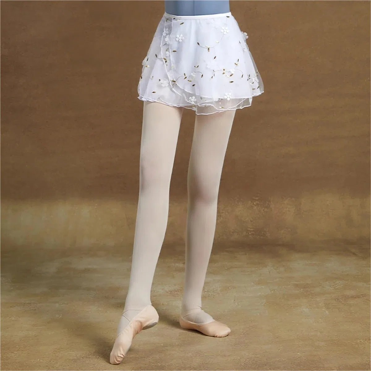 Jupes de danse ballet for femmes, jupes courtes brodées fleurs, jupe à lacets, performance for grandes filles adultes Pour Femmes