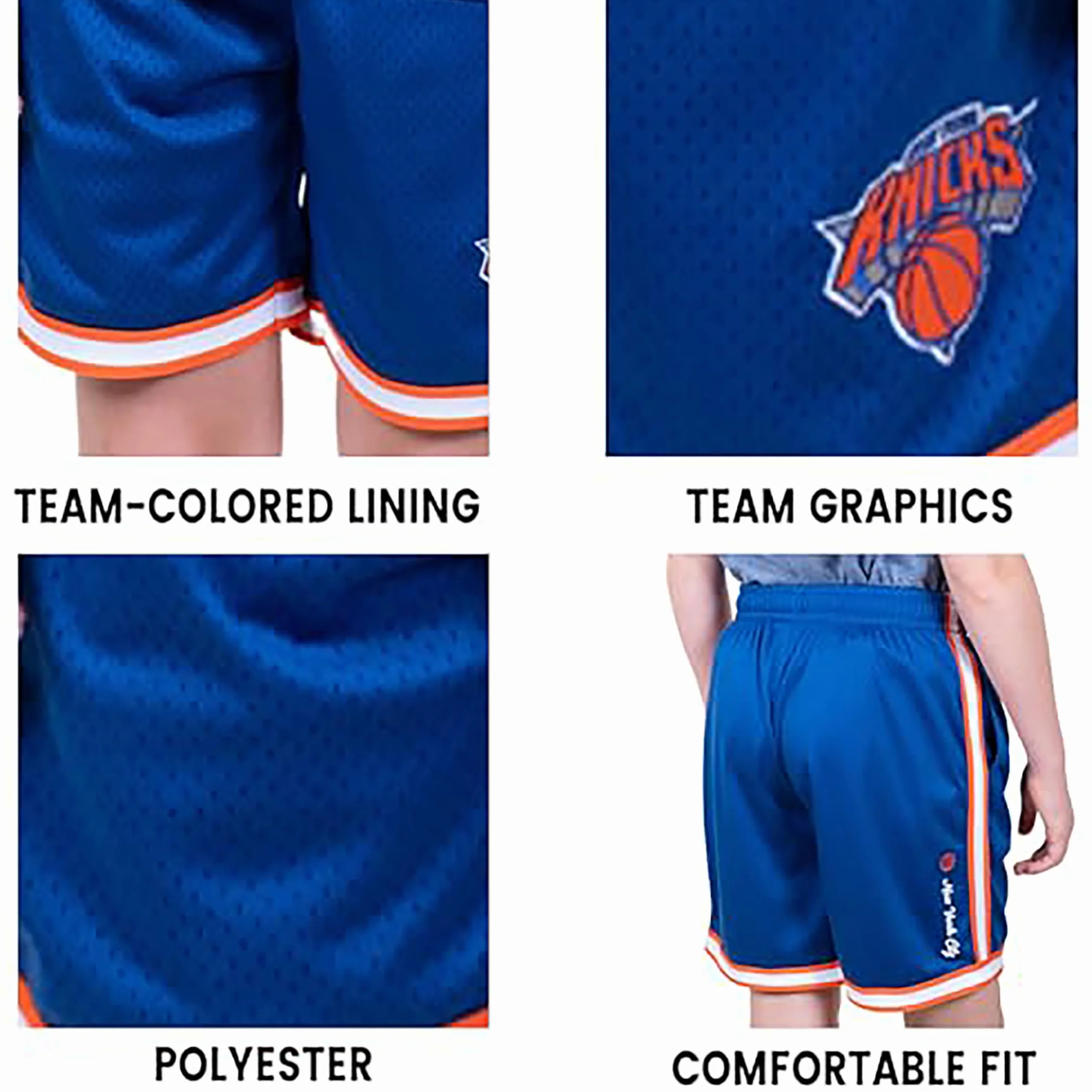Ultra Game Short d'entraînement officiel de la NBA Active Knit Slam pour jeunes